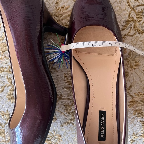 Alex Marie Burgundy kitten 2” heels Shoes - Picture 9 of 11